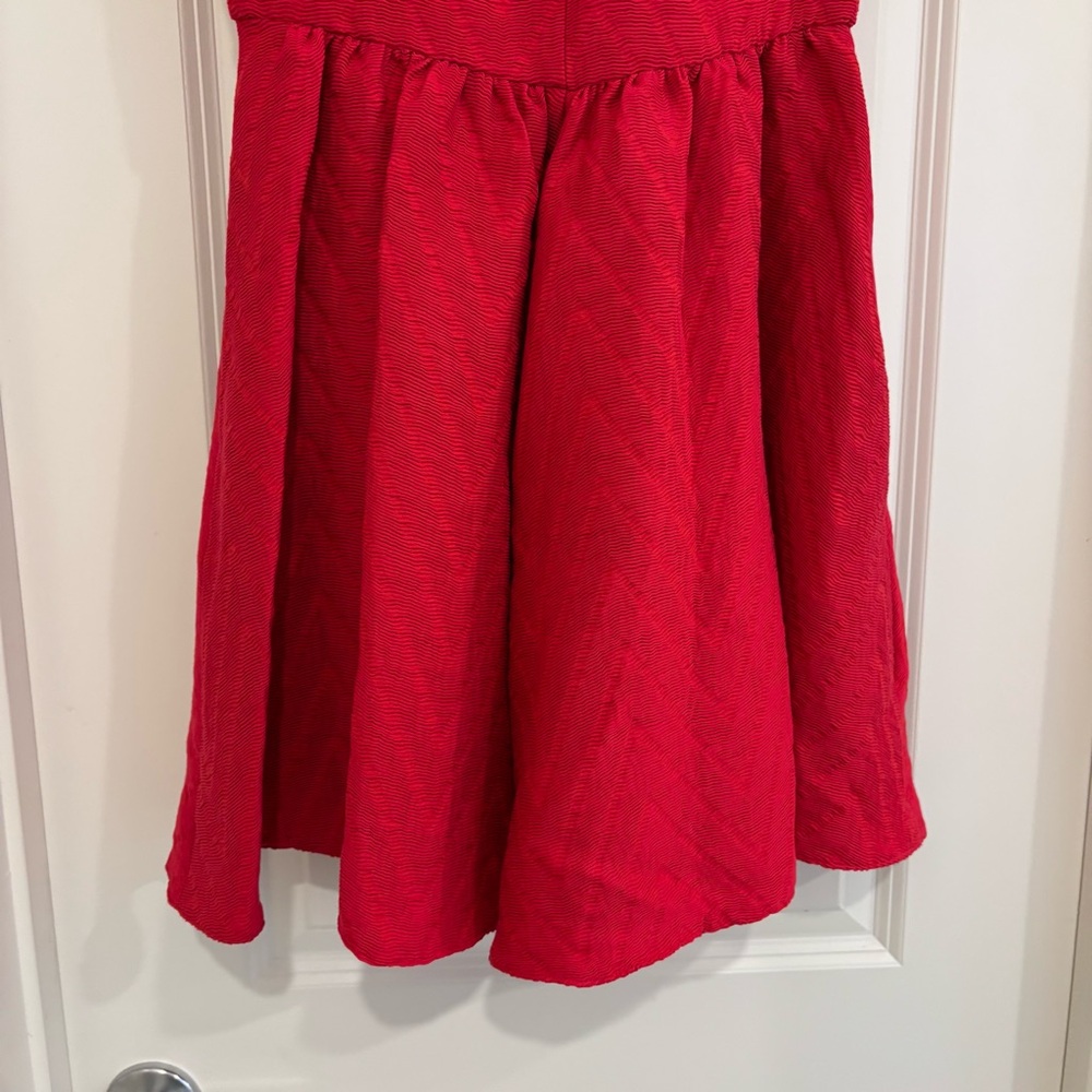 Maje Red Textured Dress - Picture 3 of 8
